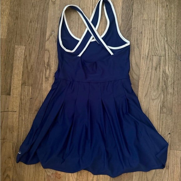 Elegant Navy Blue Mini Dress - Picture 5 of 7